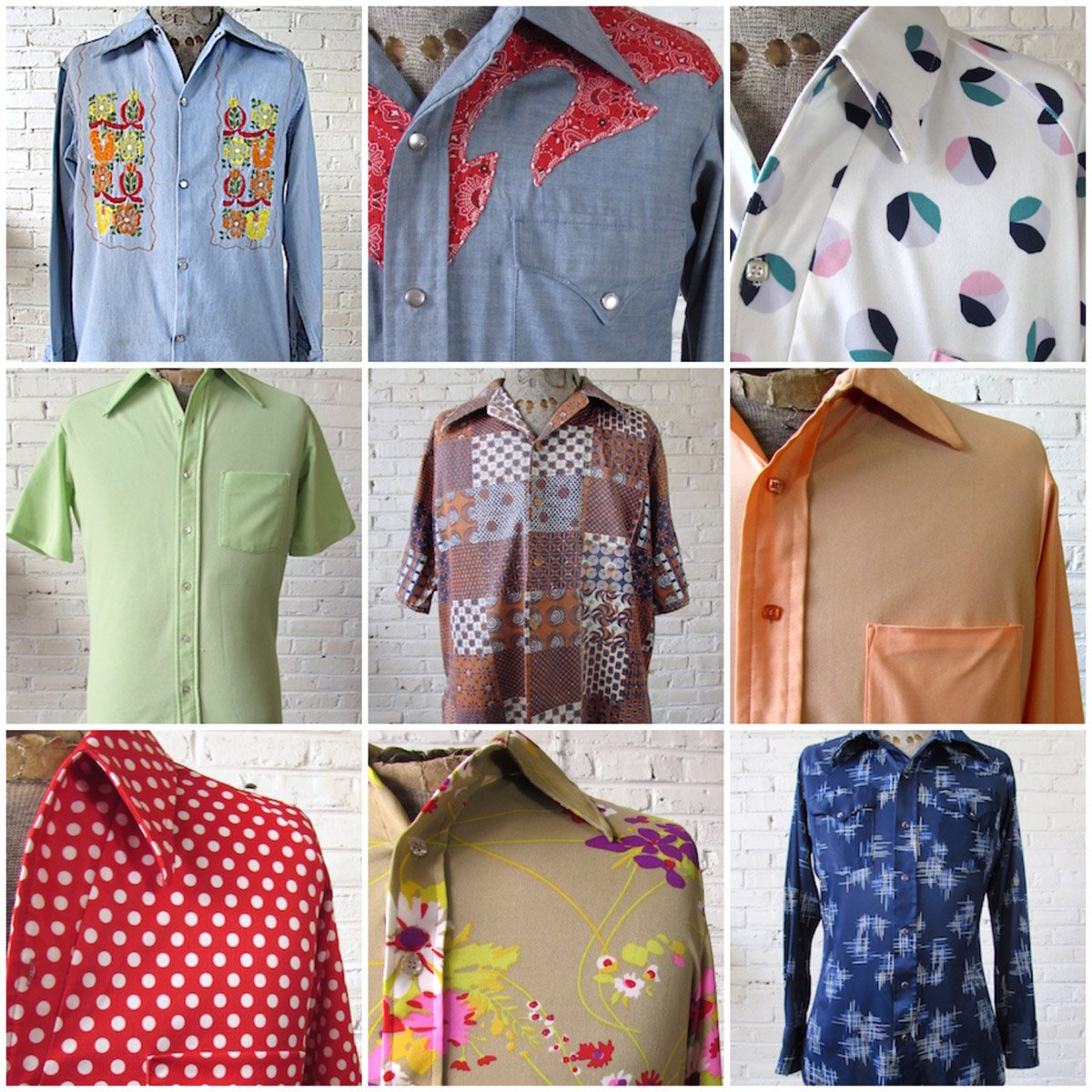 1970s shirts men